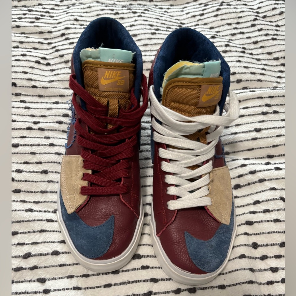 Nike SB Zoom Blazer Mid Edge 'Team Red Navy' sneakers Sz 8